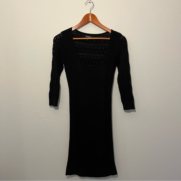 BEBE | SPARKLY CROCHET- KNIT DRESS | SIZE SMALL - Picture 3 of 7
